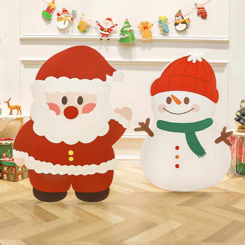 Ornamenti di Natale a Tema Babbo Natale: Set Scena Oggetto di Scena per Foto Vacanze all'Aperto