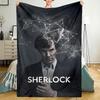 Sherlock Theme Printed Blanket - Perfect for Couch, Bed, Travel & Outdoor Use | Machine Washable, Cozy & Durable.