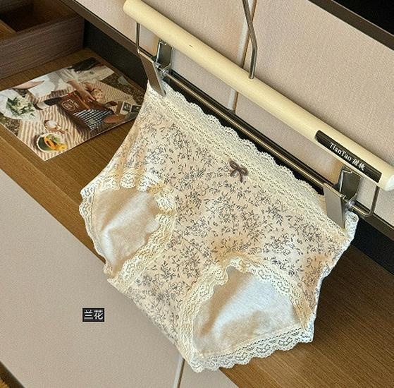 Pastoral Floral Print Pure Cotton Women's Panties - 2025 Comfortable, Breathable Triangle Style