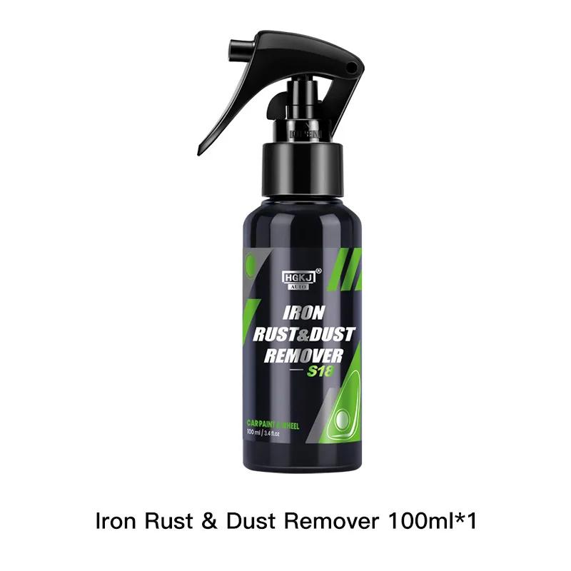 Car Iron Remover Rust Dust Remover Spray Iron Dust Rim Rust Cleaner Car Paint Wheel Hub Iron Powder Remover Car Detailing Care
