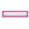Vidaxl Baby Bed Rails, 2 Pcs, Pink, 150X42 Cm