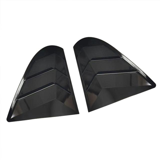 Car Rear Window Shutter For Mitsubishi Lancer EX X EVO 2008-2018 Side Vent Louver Cover Trim Accessories Carbon Fiber Style