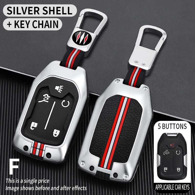 3/4/5/6 Button Car Key Case Cover Shell Fob for GMC Terrain 2019 for Chevrolet Suburban 2019 Car Keychain Interior Accessories