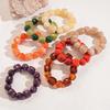 Bohemian Irregular Round Resin Bracelet - Elegant, Versatile Jewelry for Women