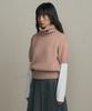 Lingseoul Mohair Turtleneck Knit -Pink