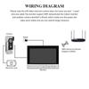 Smart Video Intercom WiFi 9 Inch Monitor with Doorbell Camera Wired Video Door Phone Intercom System for Villa Apartment
