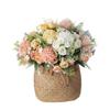 Simulation Flower Practical Anti-fading Vivid Color Artificial Flower DIY Peony Fake Artificial Rose Bouquet Wedding Accessories