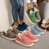 Women's Fashion Indoor/Outdoor Home Comfort Anti-Slip Warm Fleece Thickened Soft Sole Thick Base Fluffy Slippers Short Boots