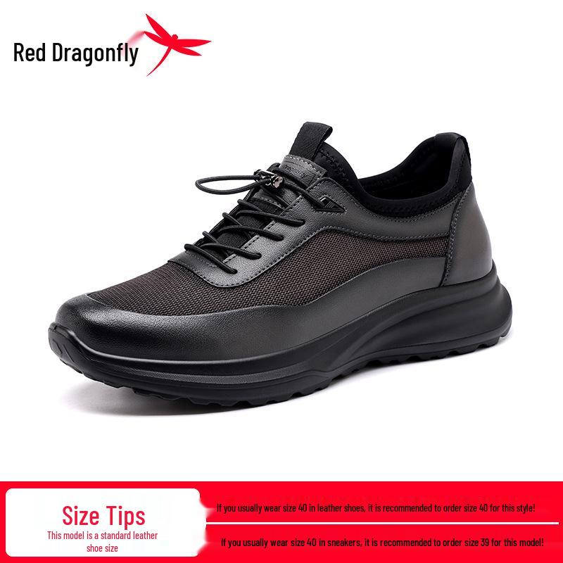 Red Dragonfly Men s Black Mesh Breathable Casual Sports Shoes Size 41