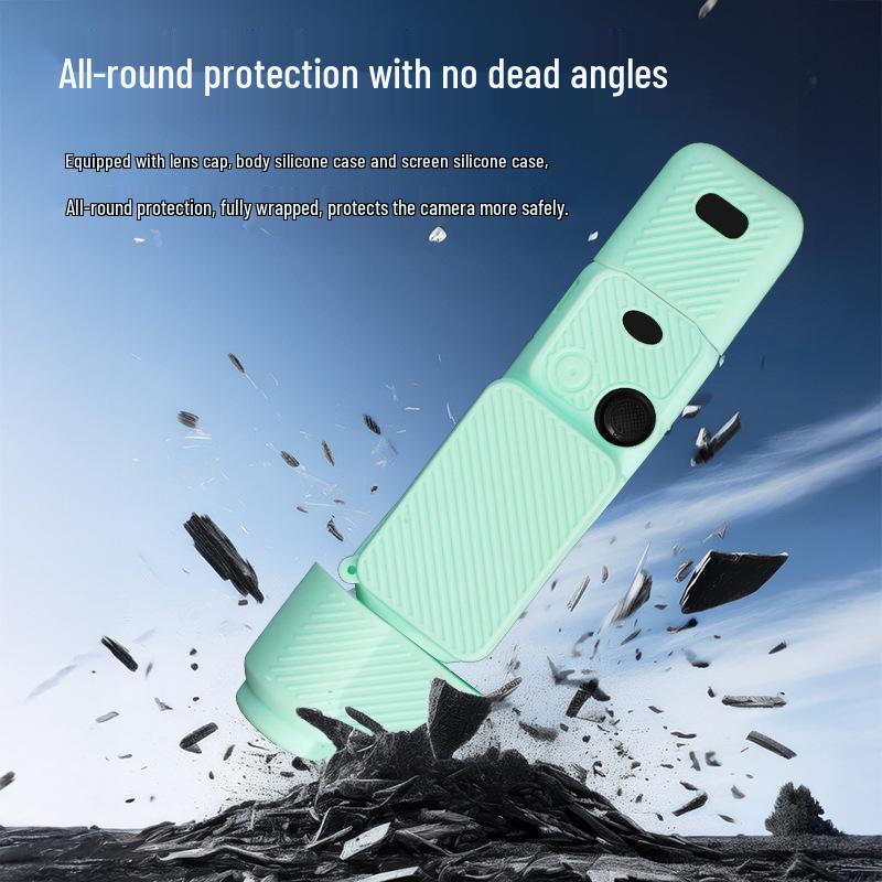 DJI Pocket Camera Pink Silicone Protective Case - Anti-Scratch Cover with Screen & Handle Guard Accessories