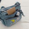 Bestickte Handytasche Jeans-Tasche Damen Umhängetasche