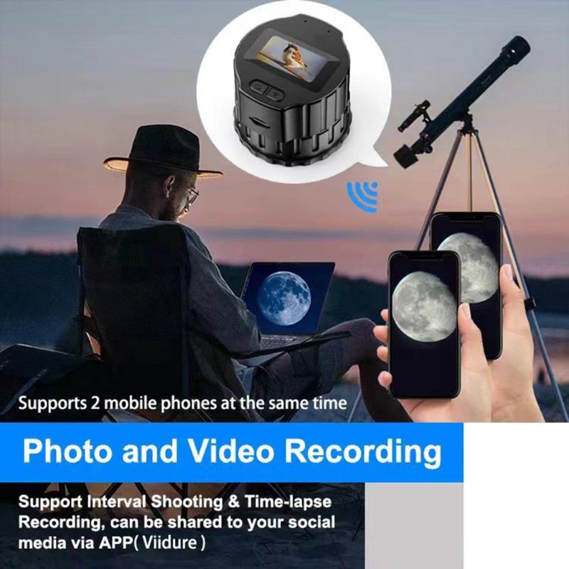 Digital Eyepiece Camera Portables Wifi Electronic Eyepiece Telescope Camera for Travel Hiking Camping