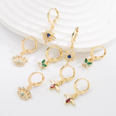 Women's Hoop Earring Bohemian O Shaped Creative Rice Beads Exaggerated Accessories Earrings