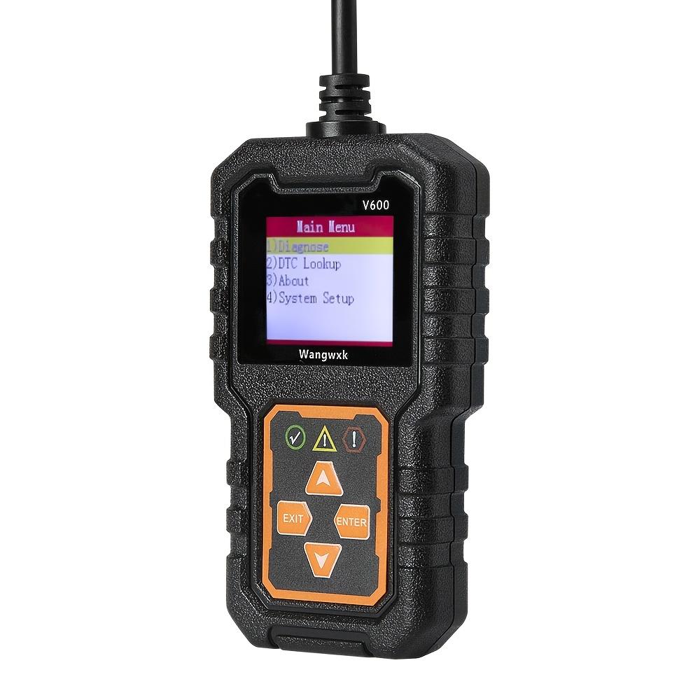 

USB-Powered V600 OBDII Scanner - Engine Fault Code Reader & Data Stream Diagnostic Tool - Support, DTC Lookup & I/M Readiness чёрный