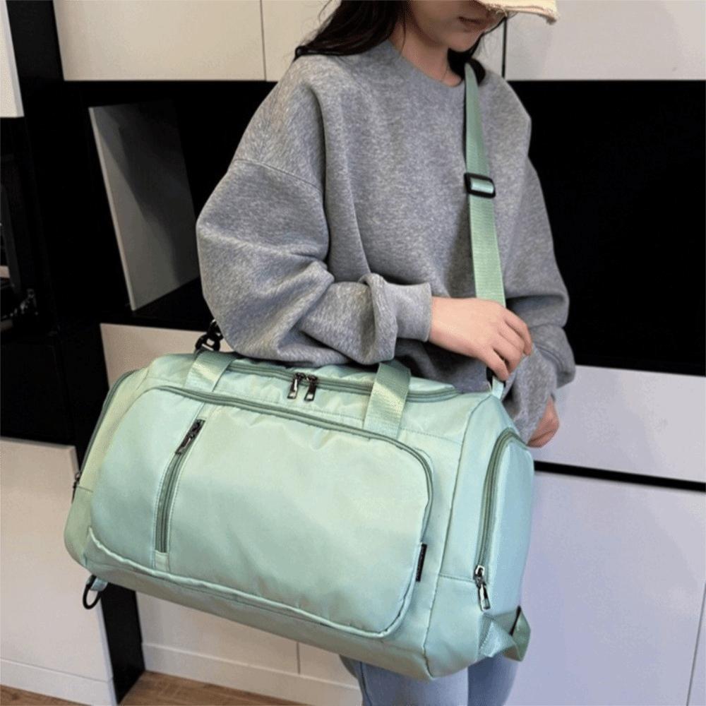 Solid Color Travel Luggage Bag Multifunctional Sports Fitness Bag Travel Backpack  Streetwear