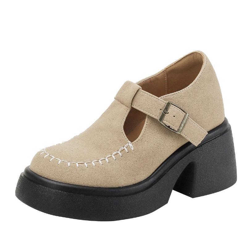 9lm small size height increase women autumn and winter velvet small man thick-soled warm beanie shoes Boken single shoes women