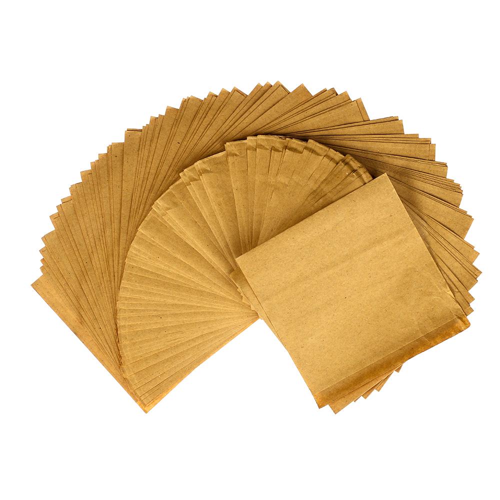 100PCS Kitchen Biscuits Bag Food Donut Wrapping Bread Packing Solid Color Oilproof Paper