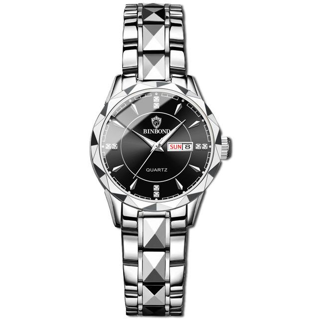 Brand 5552 Luxury Women Quartz Watch Waterproof Night Light Dual Calendar Fashionable Sports Women's Quartz Watch Clock