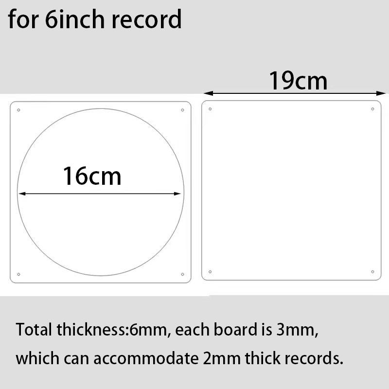 Acrylic Vinyl Record Frame Display Stand High-Definition Acrylic Cd Disc Dustproof Storage 12-Inch Simulation Collection Rack