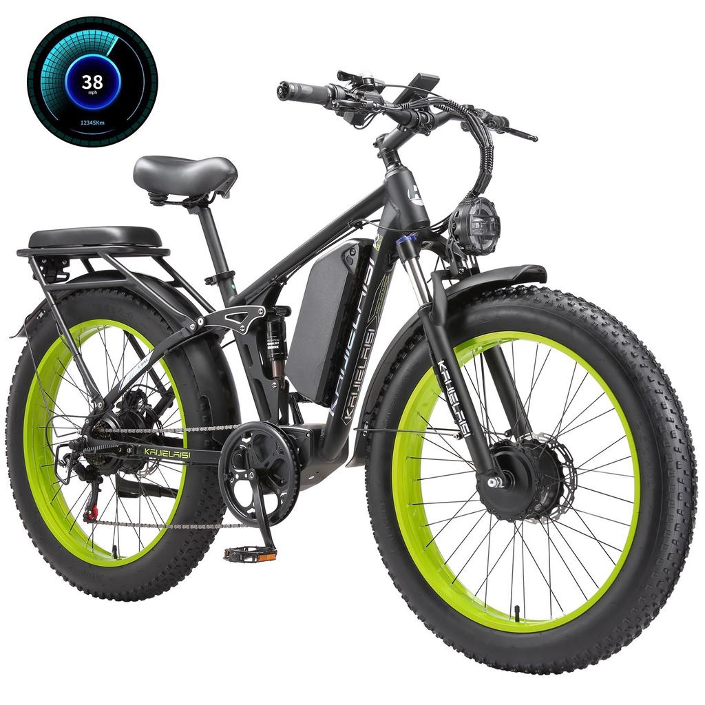 KETELES V3 PRO 26"dual-motor Off-road e-bike,52V 26Ah Removable Battery,hydraulic Disc Brakes with Motor Cut-off,maximum Range Can Reach 100 Km.