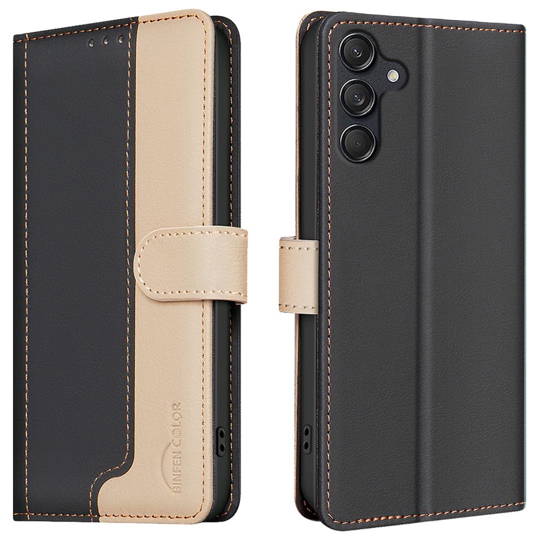 

For Samsung Galaxy A54 5G Case Wallet RFID Blocking Leather Cover Black