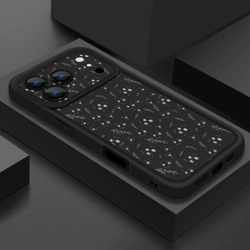 Shockproof Soft TPU Silicone Phone Cover Funda For iPhone 17 Air 16e 16 15 14 Pro Max 13 17 Pro Max 17 Pro 17 Small Flower Pattern Case