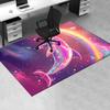 Colorful Dolphin Chair Mat: Office Carpet, Oversized Rug for Home Decor, Sofa Mat, Desk Pad Gift Suitable for Bedroom, Living Room, Any Room