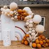 Bruiloft Verjaardag Babyborrel Geslachtsonthulling Decoraties Stofblauw Wit Ballonnenboog Slingerset