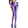Sexy Damen Fleckig Glatt Öl Glänzend Glänzend Strumpfhose Yoga Leggings Elastisch Tanzstrumpfhose Formend Nahtlos Maid Strumpfhose Strumpf