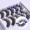 5 Pairs Of Colored Fried False Eyelashes, Naturally Thick Curled Imitation Mink Eyelashes