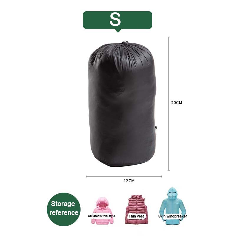 

Oxford Round Bottom Drawstring Pocket Waterproof Storage Bags Portable Travel Camping Ultralight Pocket Down jacket storage bag