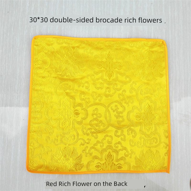 

Ткань-подкладка для сосуда Дхармы Парча Мани Сокровище Сянъюнь Восемь благоприятных символов Тибетская Ваджра Ваджра Пест Будда Зал Декоративная ткань 30cm double-sided brocade cloth rich flowers