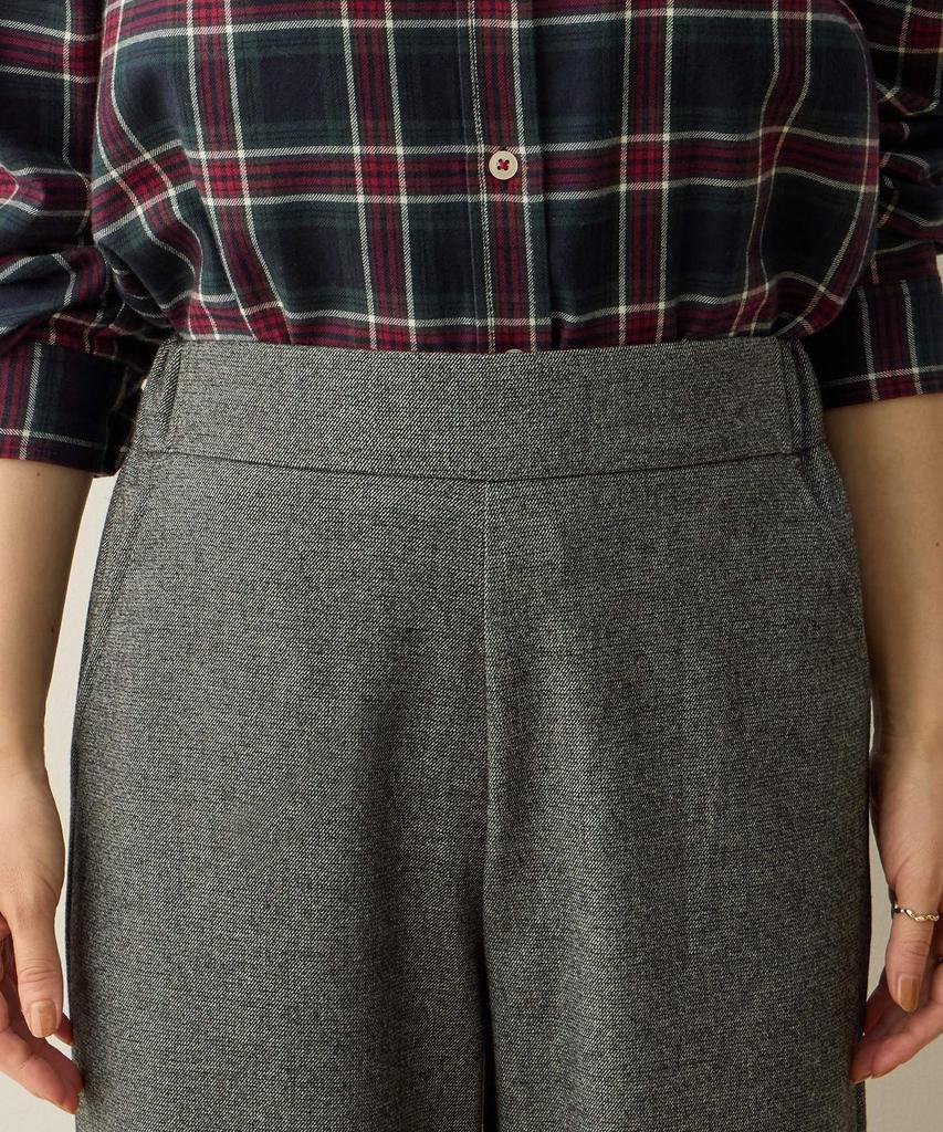 70 Cm Fleece-lined Wide-leg Pants, Charcoal,