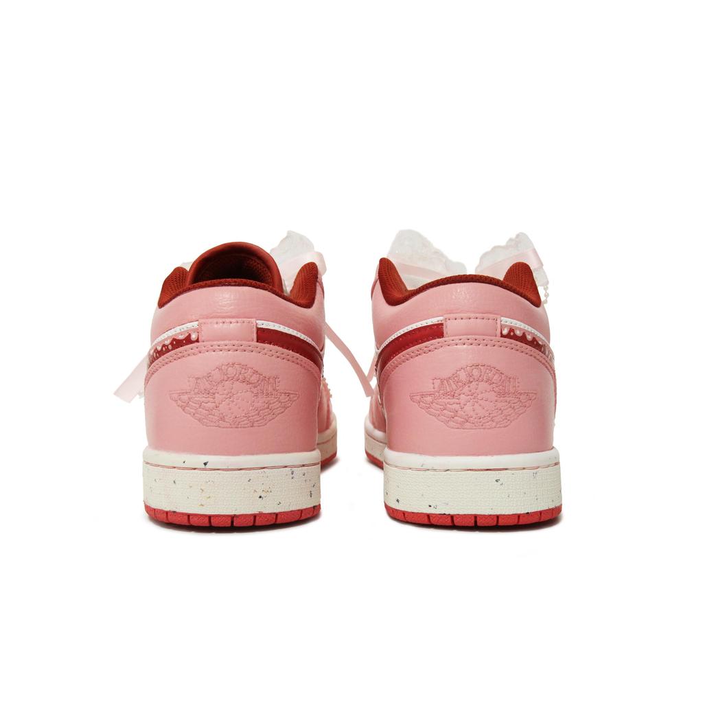 Jordan Air Jordan 1 Walking Planet, Peach Silk Sweet Dream Abrasion Resistant Low top Vintage Basketball Shoes Women's FJ3465-160(Team1492-)