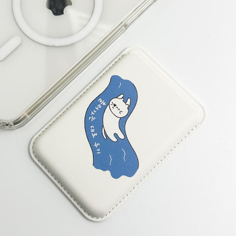 Let It Flow MagSafe Leather Card Wallet
