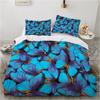 3D Butterfly Theme Home Bedding Set Luxury Wing Printed Quilt Cover Pillow Case 2/3 Pieces AU240 * 270 Extra Large Size Home Decoration