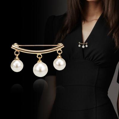Pearl Brooch Anti-Light Brooch Brooch Brooch Clothing With Chest Buckle Pin Creativity