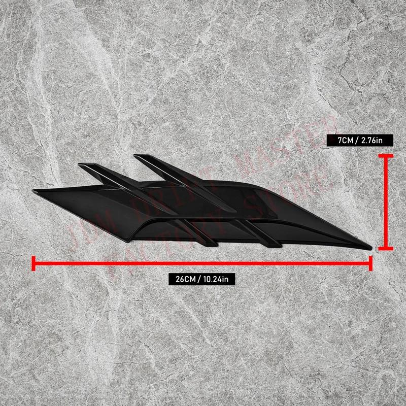 2pcs Universal Front Bumper Lip Decoration Diffuser Splitter Fins Body Spoiler Canards Valence Chin Car Tuning Canard