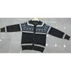 Womens Fair Isle Knit Cardigan Sweater Loose Fit Round Neck Button Front Long Sleeve 2026