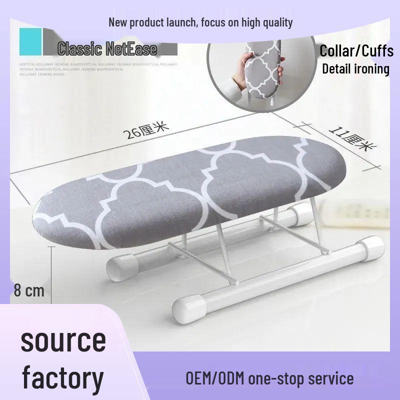 Kompakter Faltbarer Ärmelbügelständer - Tragbares Tischbügelbrett-Zubehör für den Heimgebrauch