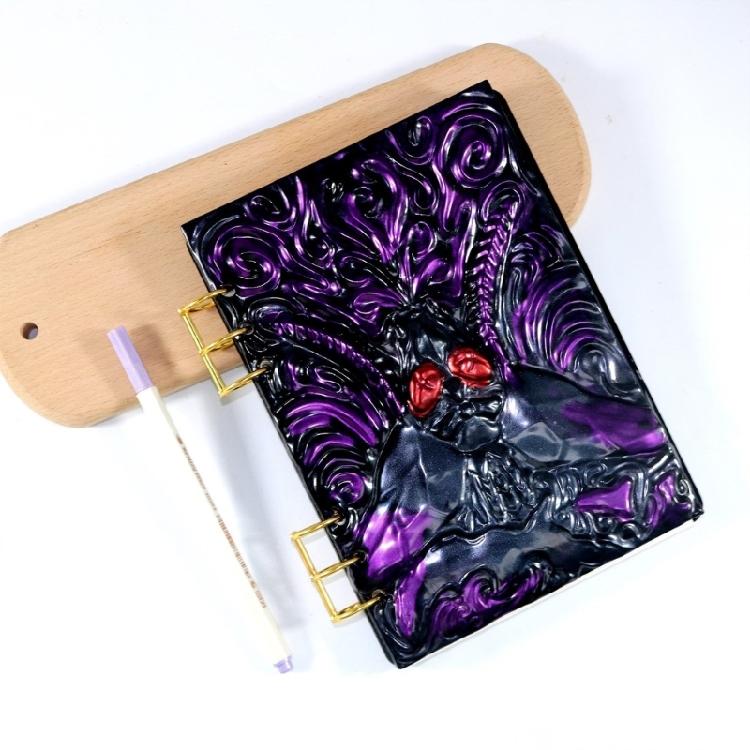 Notebook DIY Handcraft Mold Exploy Resin Molds with Loose Leaf Binder Rings Set