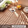 Interlock Wooden WPC Floor Hardwood Terrace Brick New Patio Deck Tiles  Landscaping