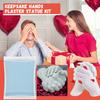 3D Family Hand Mold Plaster Kit Keepsake Hands Plaster Statue Kit Personalized Premium Keepsake Handprint Material Set