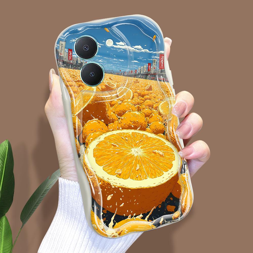 

Милый мультяшный узор, кремовая текстура, мягкий силиконовый чехол с волнистыми краями, чехол для телефона для Vivo Vivo V20 Pro белый