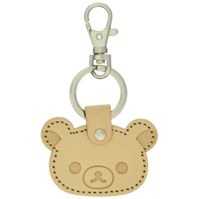 [Ushikubo Craft] Rilakkuma Leren Sleutelhanger Gezichtsontwerp Korilakkuma RK-013