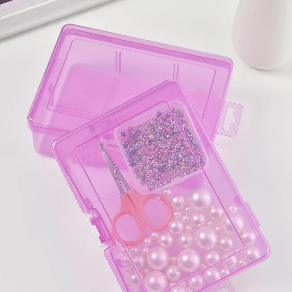 Transparent Plastic Storage Boxes For Jewelry Hardware Accessories Small Items DIY Crafts Cosmetics