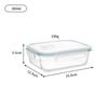 High Borosilicate Glass Lunch Container with Lid: Microwave-Safe Outdoor Rice Bowl & Food Storage Solution
