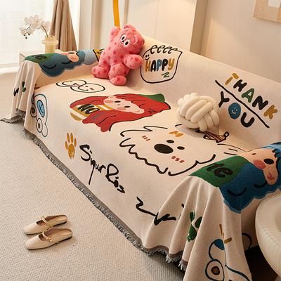 Cartoon Sweetheart Princess Cute Girl Style Sofa Cover Towel Four Seasons Universal For Living Room Decoration Sofa Cushion