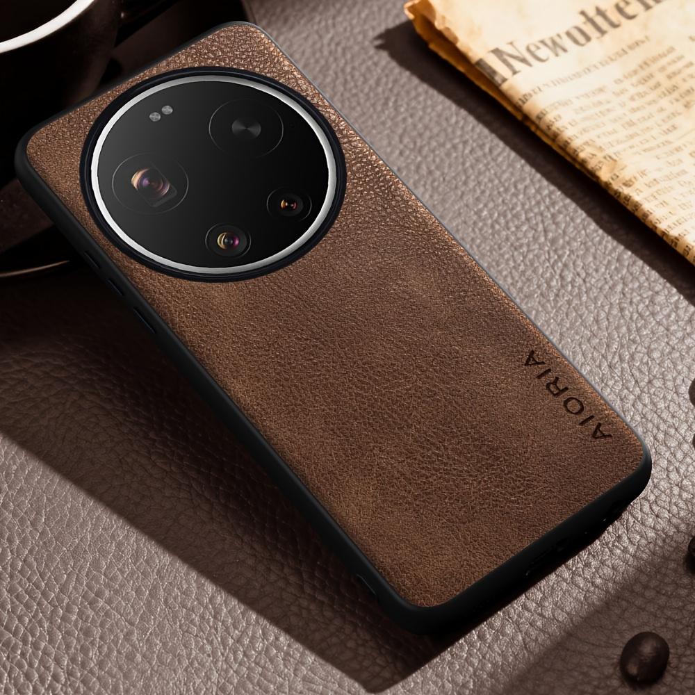 Phone Case - Luxury Case for Xiaomi 17 Ultra Pro Max 17T Pro Retro Fashion Natural Texture Solid Color Anti-Fingerprints Faux Leather Precise Camera