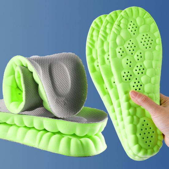 2 Pairs Air Cushion Height Increase Insole Breathable Insoles Moisture-Absorbing Fast-drying Shoe Insoles for Sports Shoes
